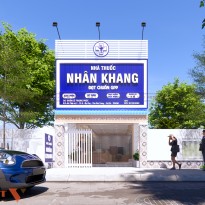 Phương án thiết kế nội thất nhà thuốc Nhân Khang, Củ Chi